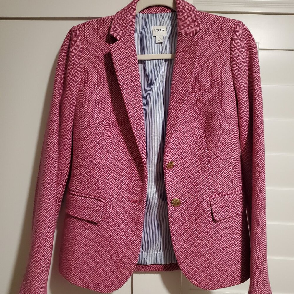 Flash sale. J. Crew herringbone tweed style blazer size 0
